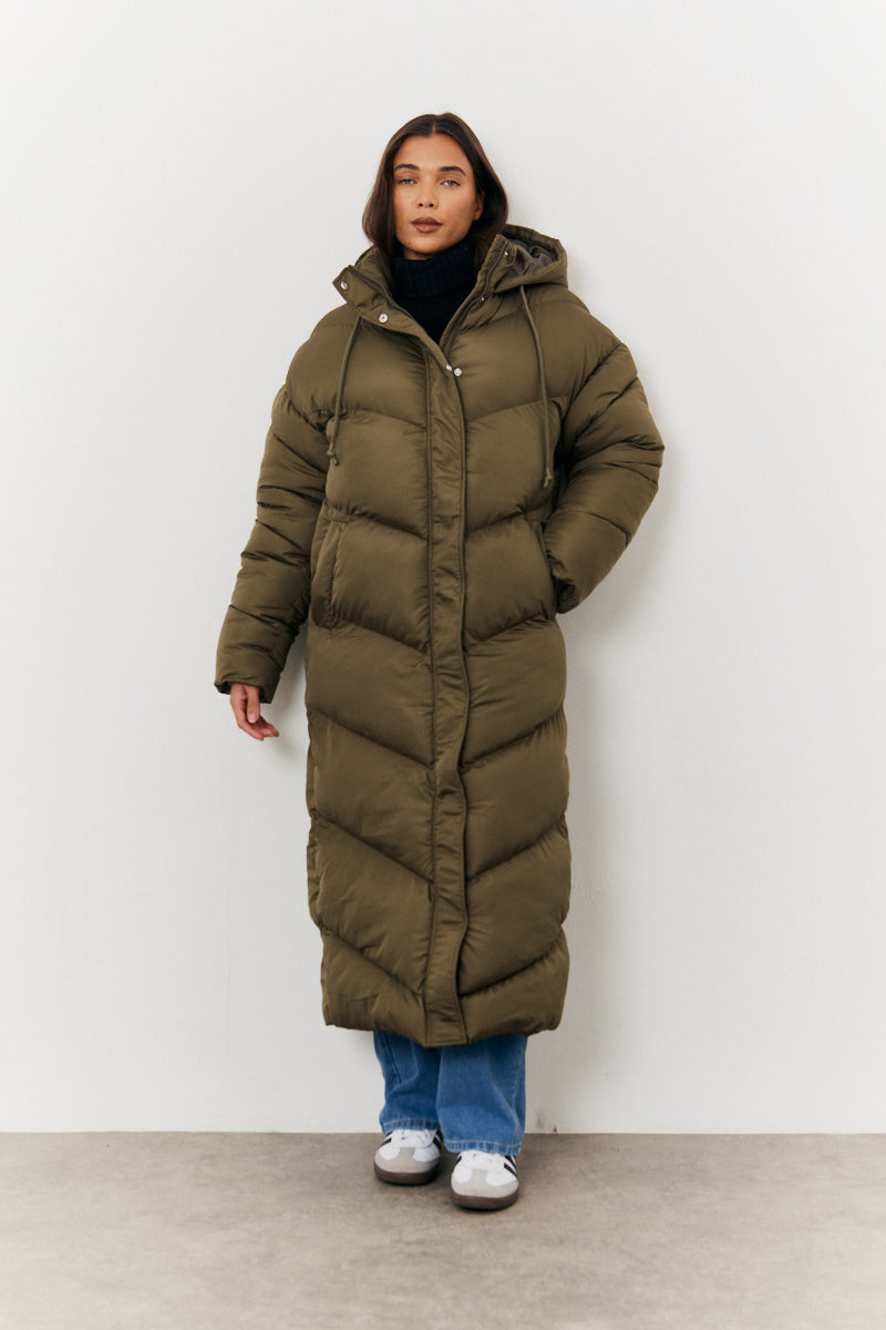 Longline Puffer Jacket