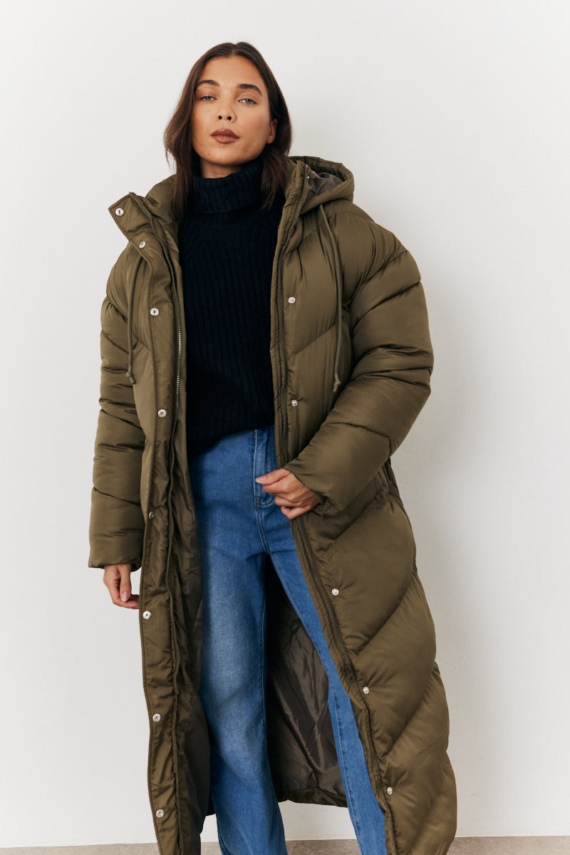 Longline Puffer Jacket
