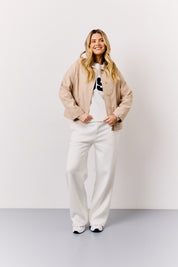 Button Front Pocket Detail Jacket