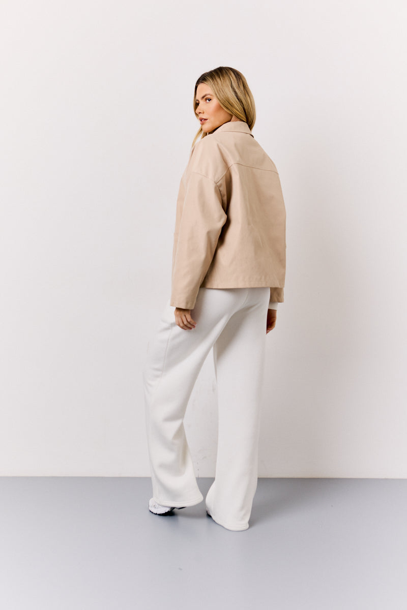 Button Front Pocket Detail Jacket