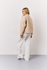 Button Front Pocket Detail Jacket