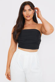 Draped Strapless Corset Top