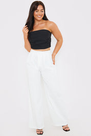 Draped Strapless Corset Top