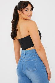 Draped Strapless Corset Top