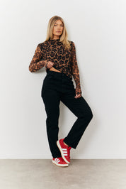 Mesh Leopard Top
