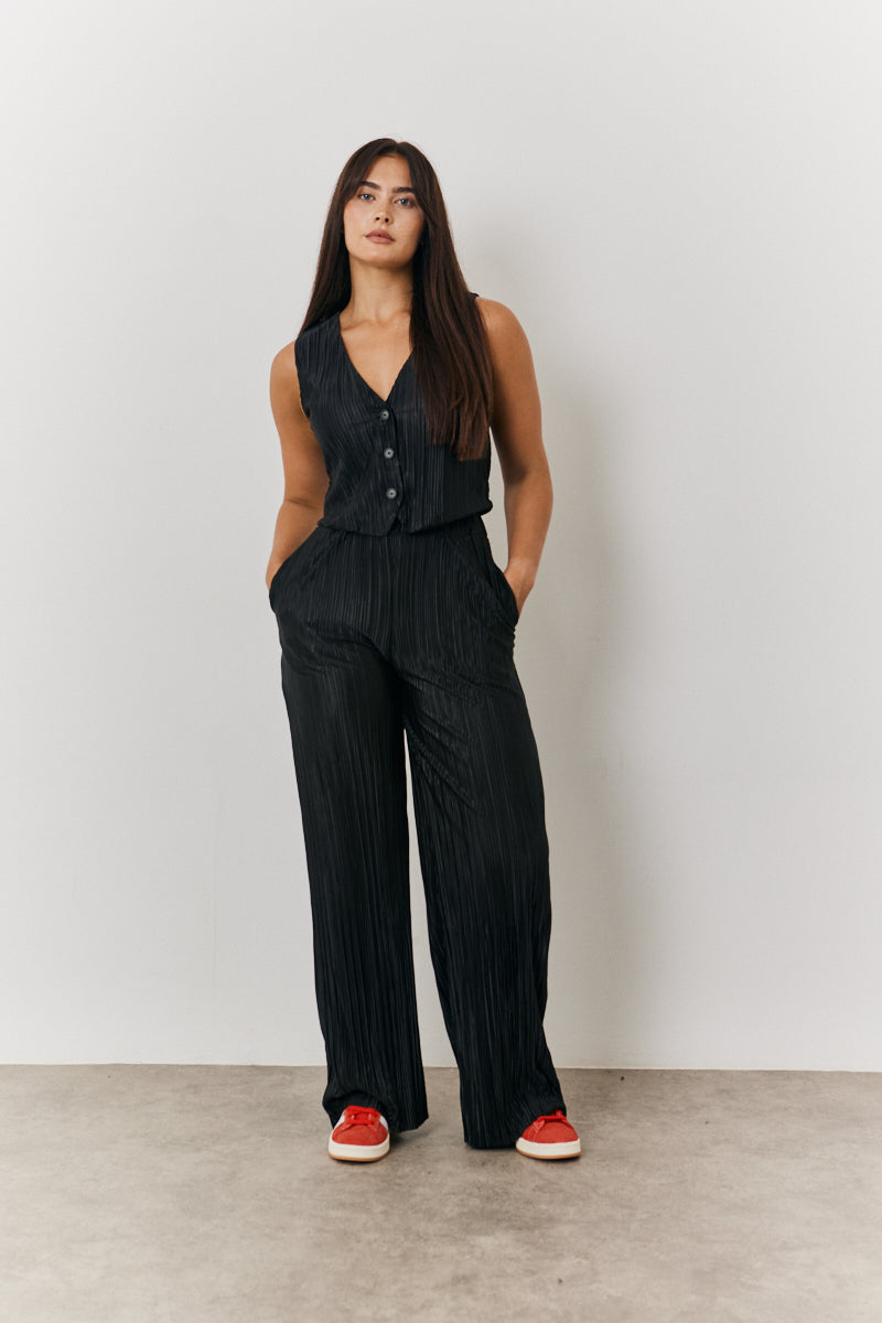 Plisse Co-Ord Waistcoat