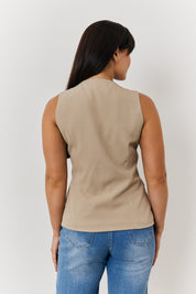 Longline Button Through Waistcoat