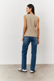Longline Button Through Waistcoat