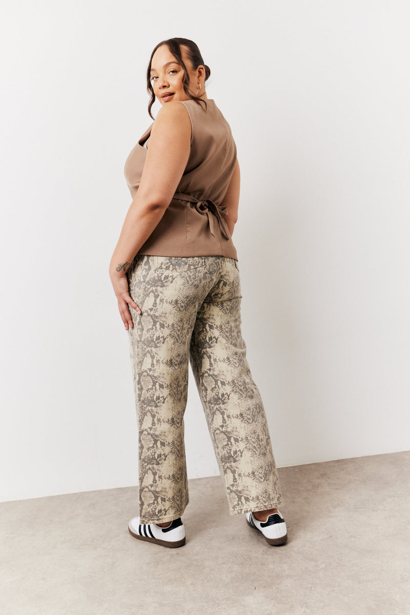 Square Neck Longline Waistcoat