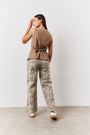 Square Neck Longline Waistcoat