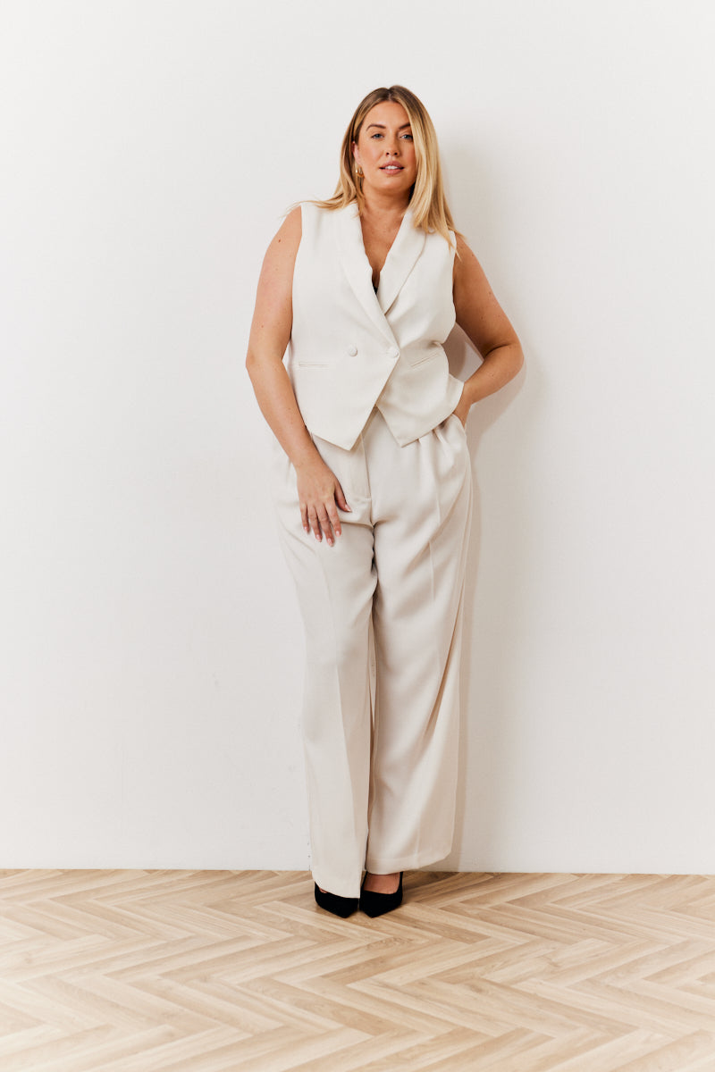 Cream Tux Waistcoat