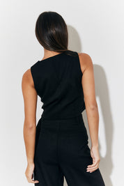 Brushed Tailored Button Through Waistcoat