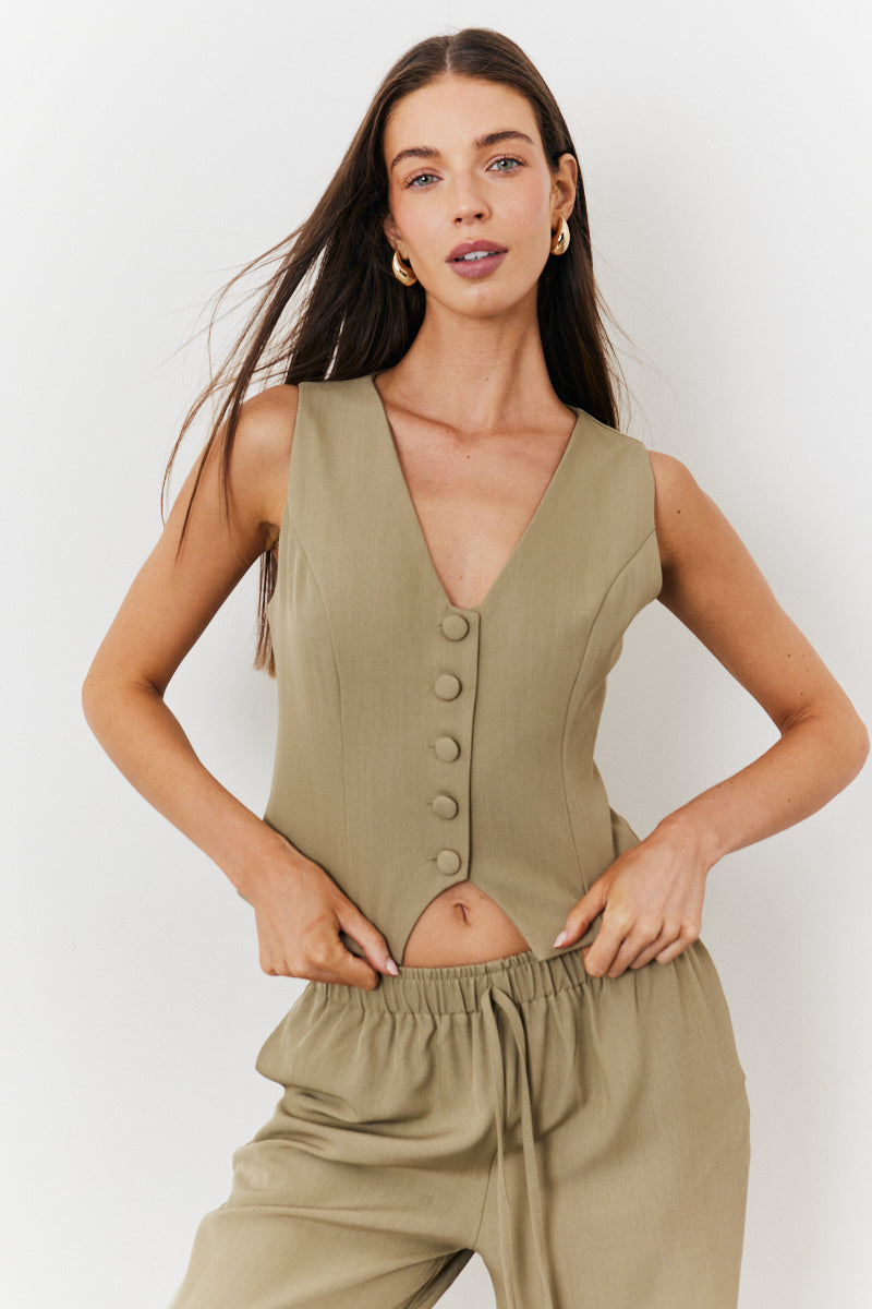 Button Through Waistcoat