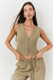 Button Through Waistcoat