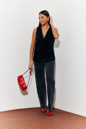 Longline Pocket Detail Waistcoat