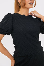 Stretch Broderie Top