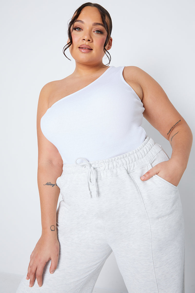 Ribbed One Shoulder Vest