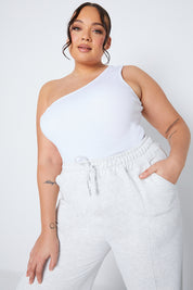 Ribbed One Shoulder Vest