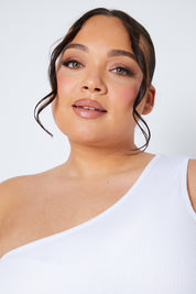 Ribbed One Shoulder Vest