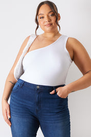 Ribbed One Shoulder Vest