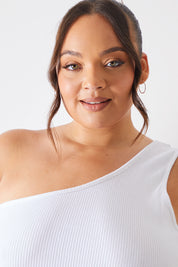 Ribbed One Shoulder Vest