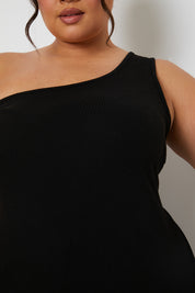 Ribbed One Shoulder Vest