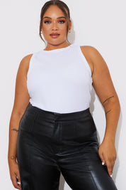 More Sustainable Ribbed Racer Vest