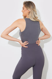 More Sustainable Ribbed Racer Vest