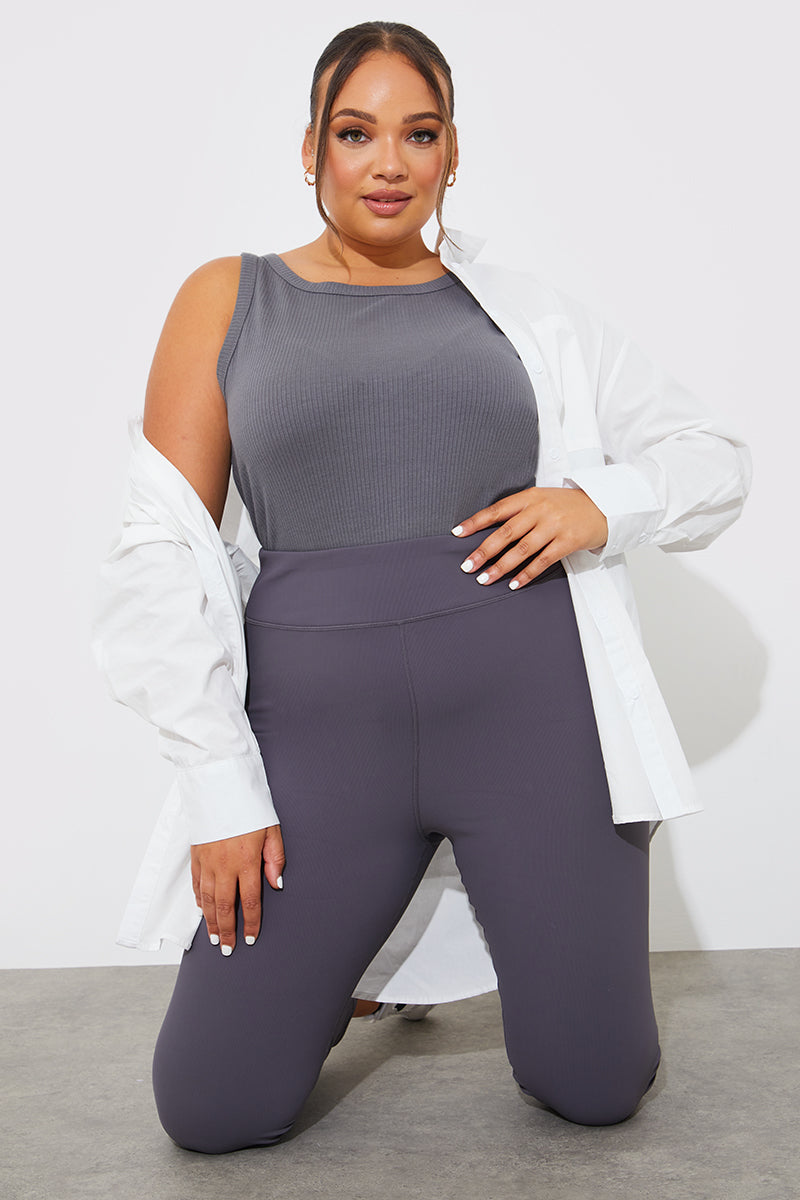 More Sustainable Ribbed Racer Vest
