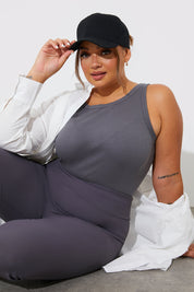 More Sustainable Ribbed Racer Vest