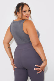 More Sustainable Ribbed Racer Vest