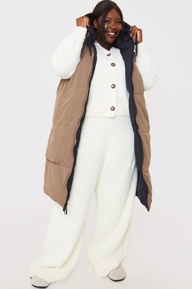 Recycled Longline Reversible Gilet