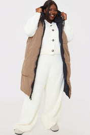 Recycled Longline Reversible Gilet