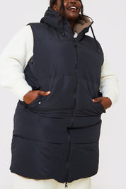 Recycled Longline Reversible Gilet