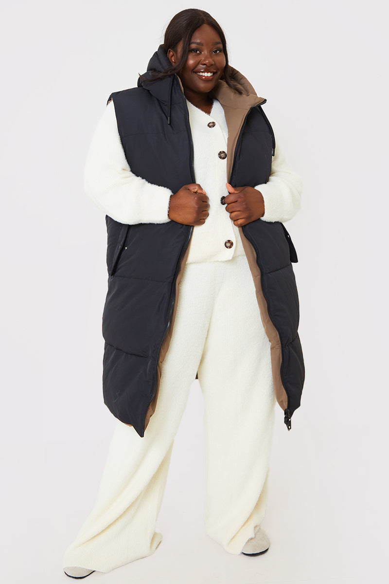 Recycled Longline Reversible Gilet