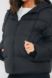 Hooded Puffer Jacket​