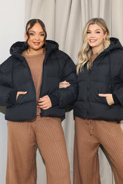 Hooded Puffer Jacket​