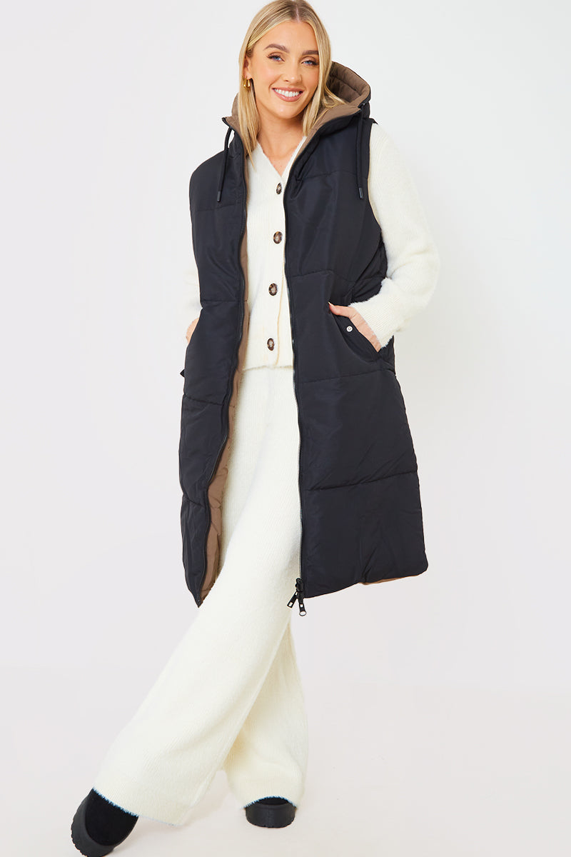 Recycled Longline Reversbile Gilet