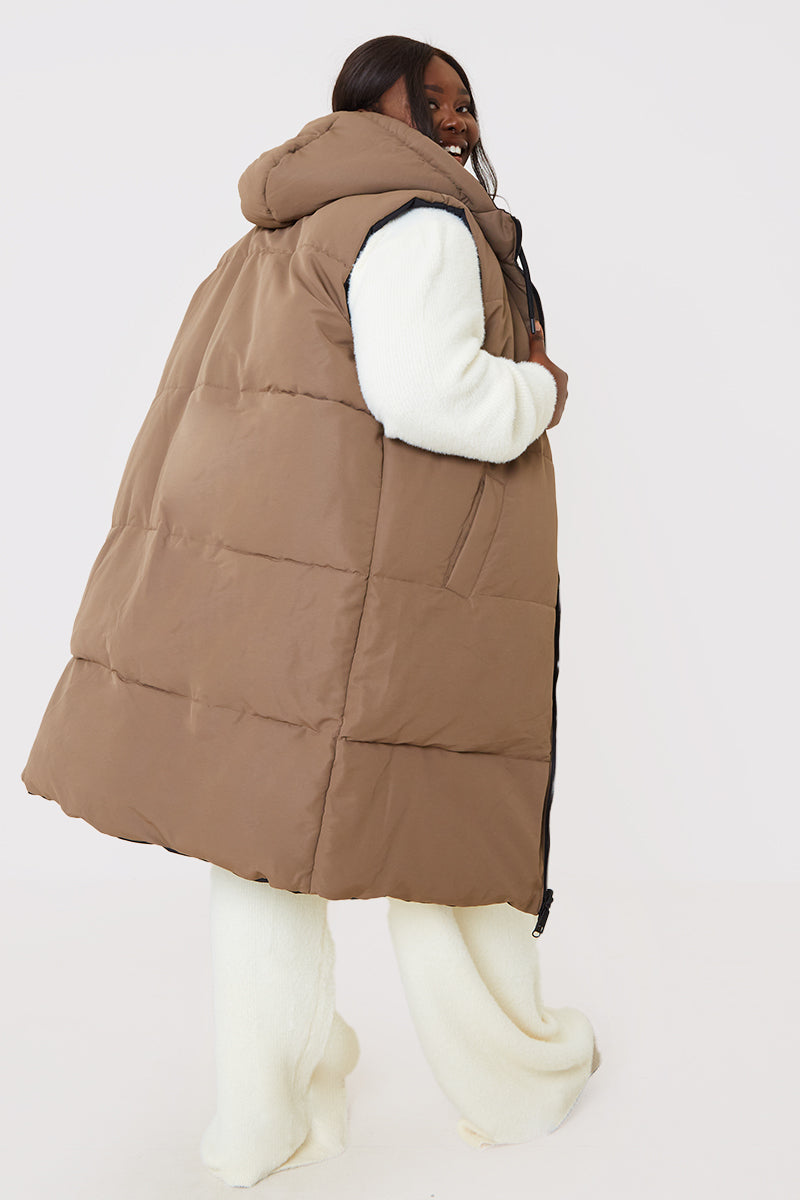 Recycled Longline Reversible Gilet