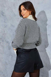 PU High Waisted Boxy Shorts