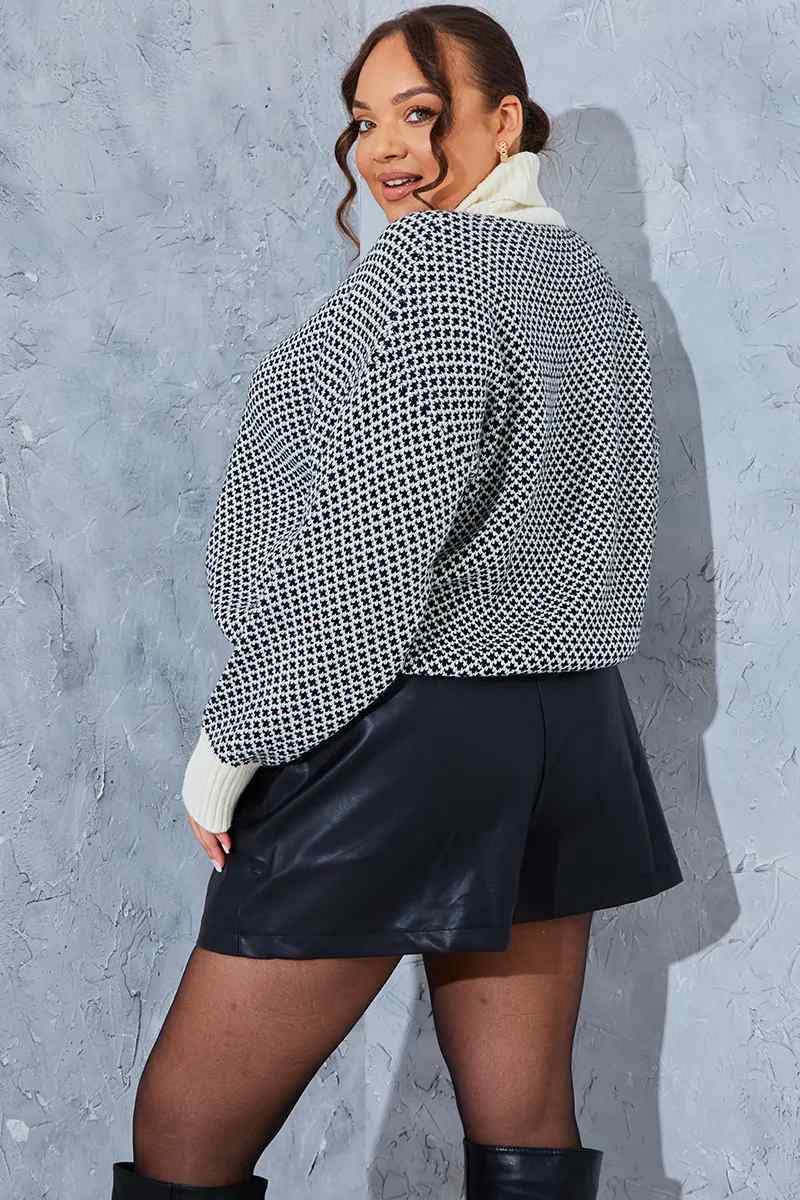 PU High Waisted Boxy Shorts