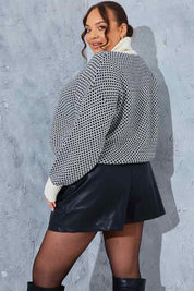 PU High Waisted Boxy Shorts