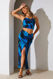 Abstract Print Maxi Co-Ord Skirt - InTheStyle