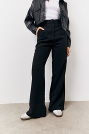 Black Tailored Wide Leg Trouser