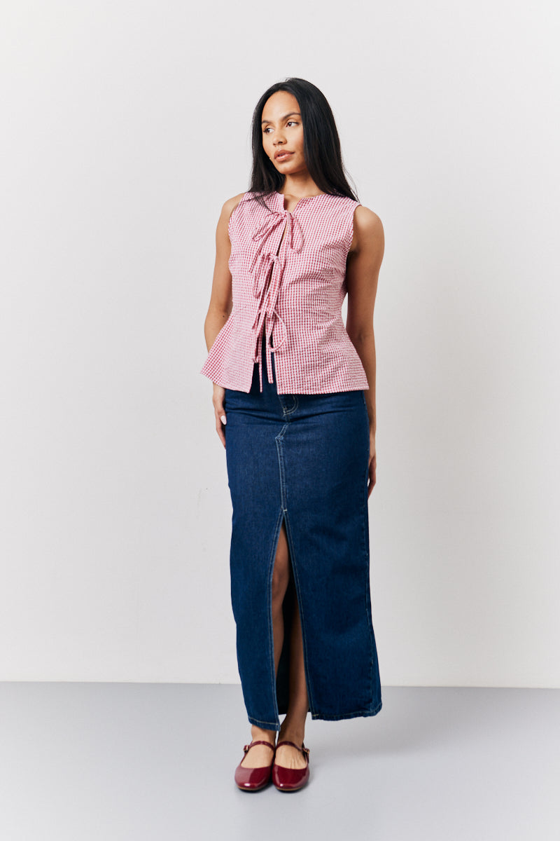 Denim Maxi Skirt