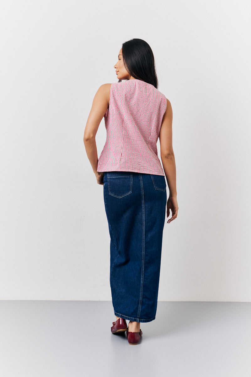 Denim Maxi Skirt