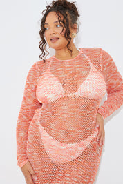 Space Dye Maxi Knitted Dress