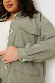 Oversized Utility Cargo Jacket