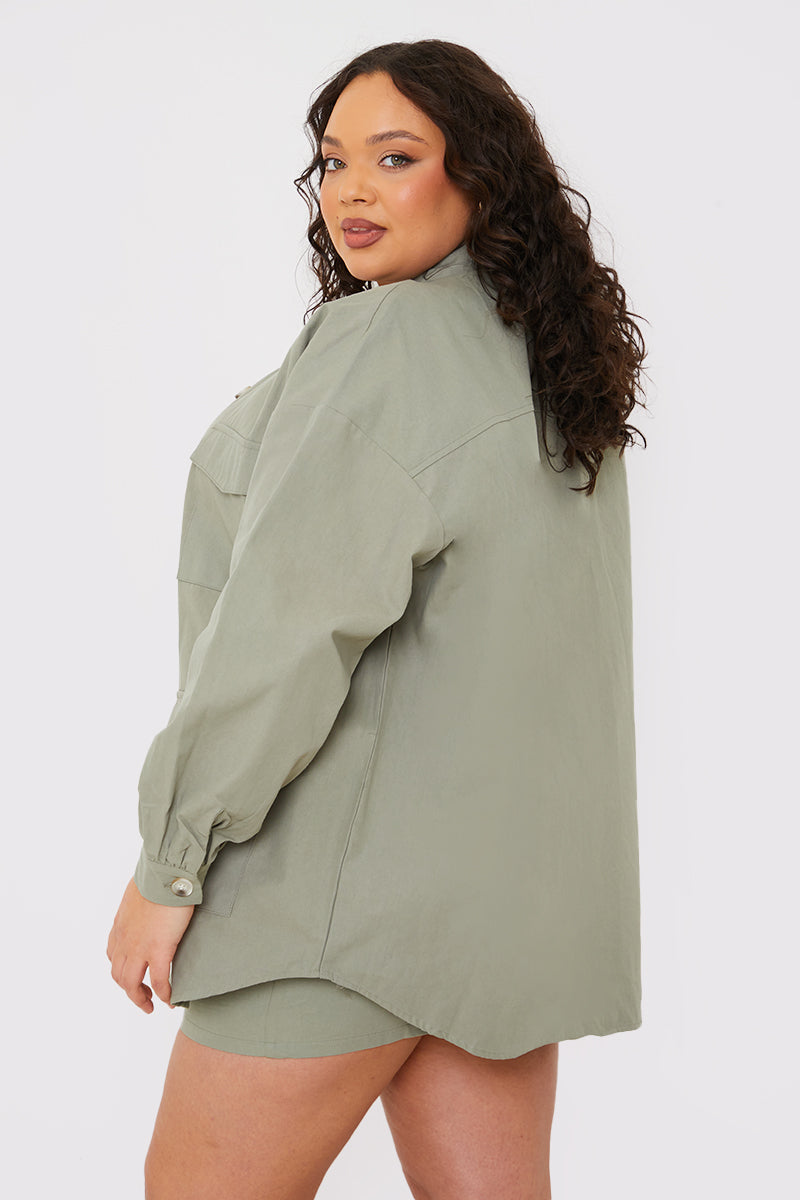Oversized Utility Cargo Jacket