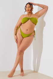 Plaited Tie Side Bikini Bottoms